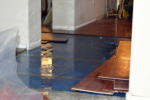 Professional Sewage Cleanup technician working in East Marion, NY